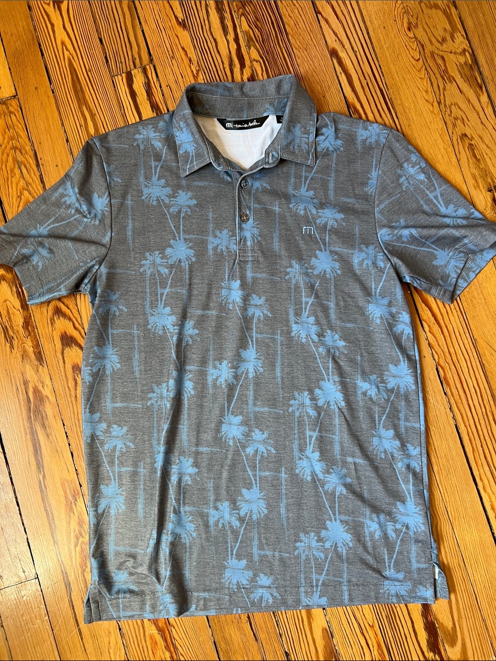 Travis Mathew Featherweight Palm Tree Polo Golf Shirt